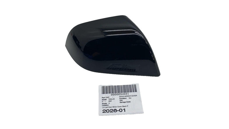 ⭕ 2017-2025 Model 3 Right Door Mirror Cover Skull Cap RH Black PBSB 10
