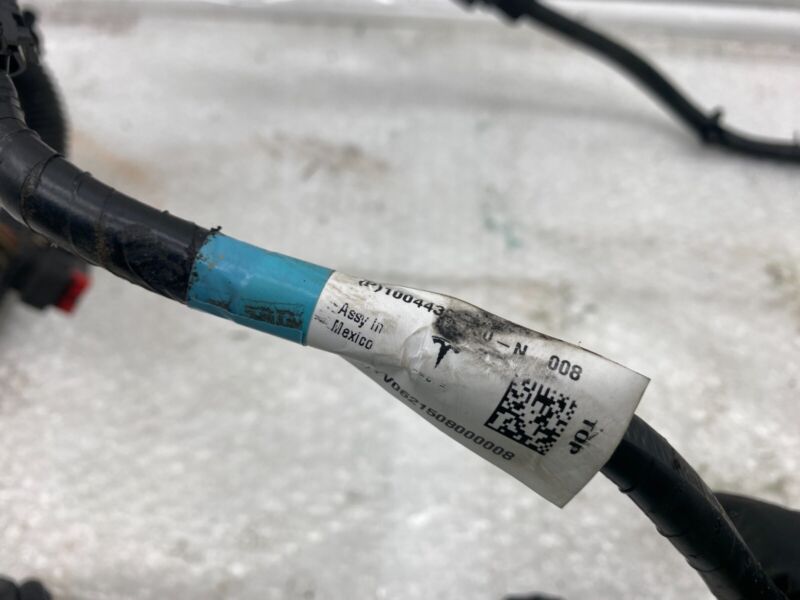 2016-2020 Tesla Model S MS Rear Subframe Coil Wiring Harness Cable Wire Assembly