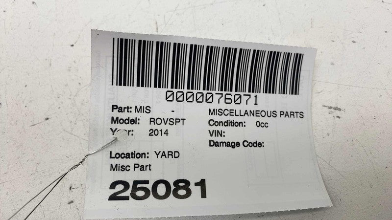 ⭕ 2013-2022 Range Rover Sport Rear Trunk Release Handle w/ License Pla