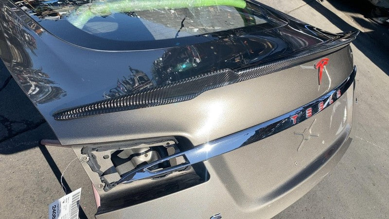 6005898-00-F ⭕ 12-15 Model S MS Liftgate Trunk Lid Tailgate Hatch Shell Brown - PPTI w/ Glass