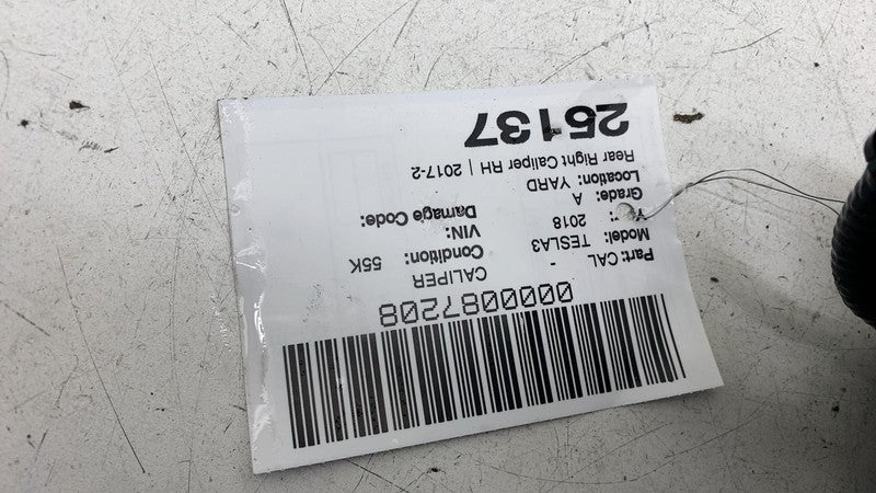 ⭕ 2017-2025 Tesla Model 3 Rear Right Caliper + Brake Hose Line BASE 10