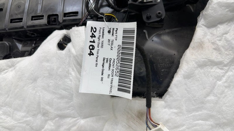 1035778-00-A ⭕ 2016-2020 Tesla Model X Front Right Interior Door Panel Trim Card 1035778-00-A