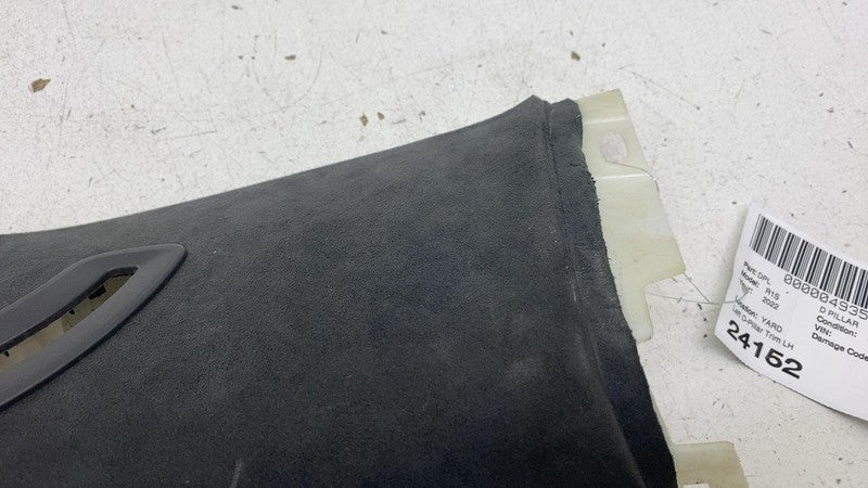 PT00015536 2022-2024 Rivian R1S Rear Driver Side D-Pillar Upper Trim Cover Panel Left Black