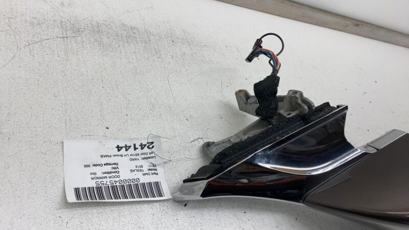 6005864-00-E 2012-2015 Tesla Model S Front Left Exterior Rear View Door Mirror LH Brown PMAB
