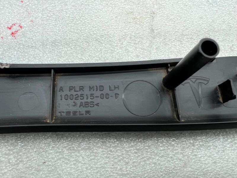 1002515 00 D 2012-2021 Tesla Model S MS Driver Side Middle A Pillar Sill Trim Cover Left OEM