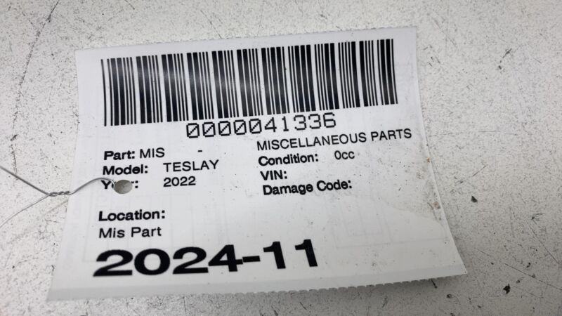 2020 2021 2022 2023 2024 Tesla Model Y MY Rear End Body Panel Painted Black Assy