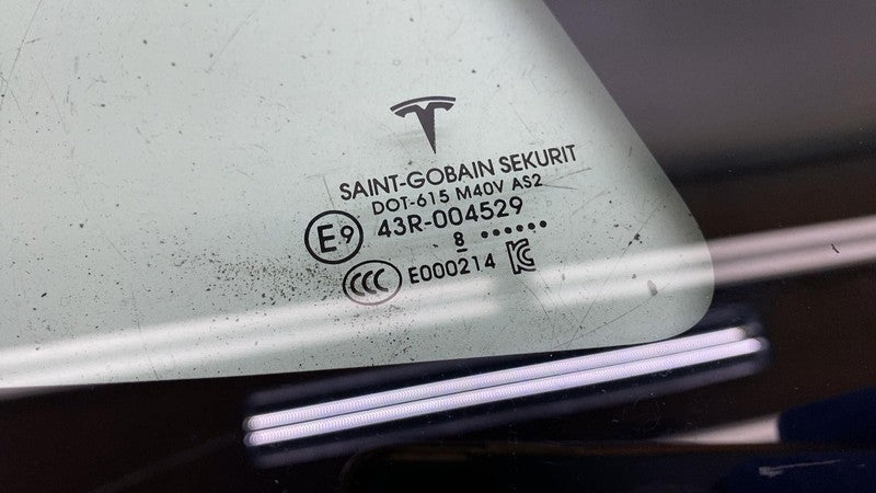 108070600C ⭕ 2017-2020 Tesla Model 3 Rear Right Quarter Fixed Window Glass RH 1080706-00-C