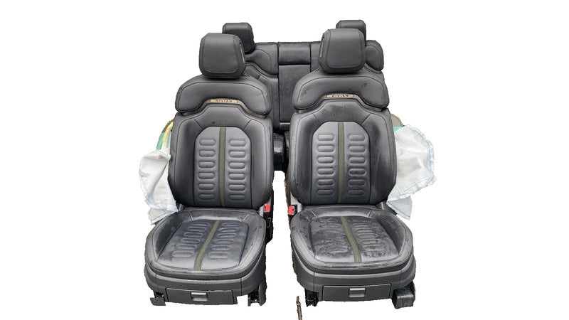 ⭕ 2022-2024 Rivian R1T Front Left & Right + Rear 2nd Row Leather Seat Black Assy
