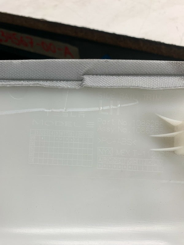 ⭕ 17-23 Tesla Model 3 Rear Driver Side Rail Trim Providence Cover Left