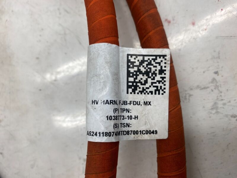 1038773 10 H 16-20 Model X Front Junction Box to Drive Unit High Voltage Harness 1038773-10-H