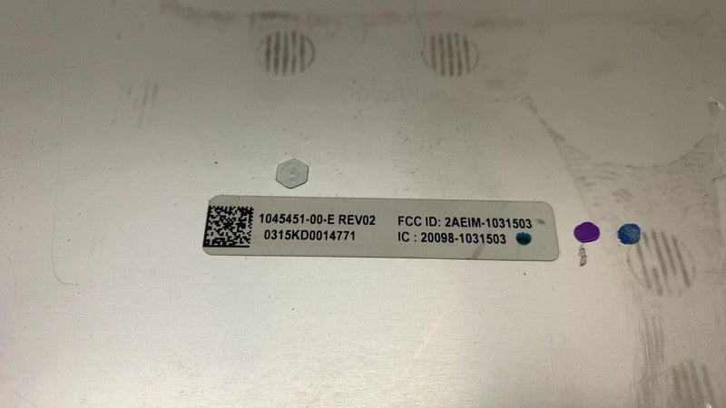 2016-2020 Tesla Model X MX Central Body Control Module Computer 104545