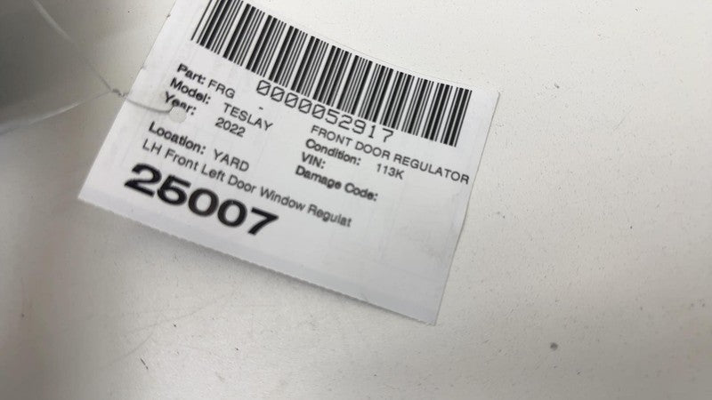 ⭕ 2020-2024 Model Y Front Left Window Regulator & Motor w/ Carrier 149