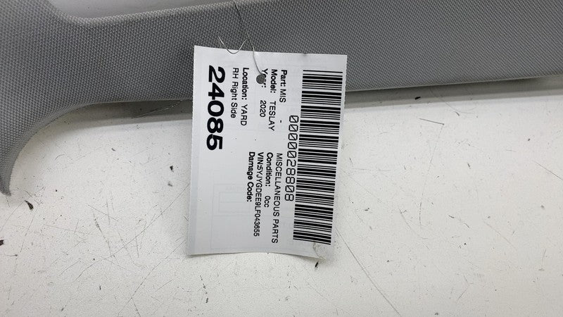 ⭕ 2020-2023 Tesla Model Y MY B-Pillar Upper Trim Cover Panel Right 149