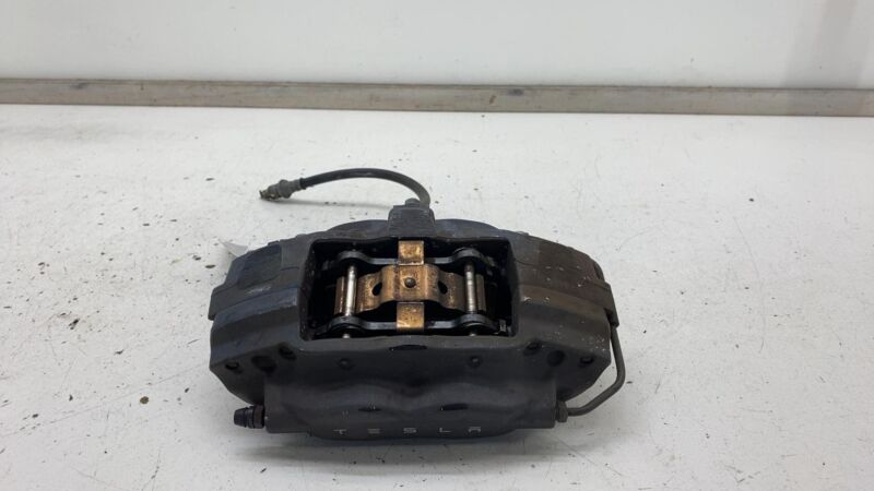 2012-2020 Tesla Model S MS Rear Driver Side Caliper w/ Brake Hose Line Left OEM