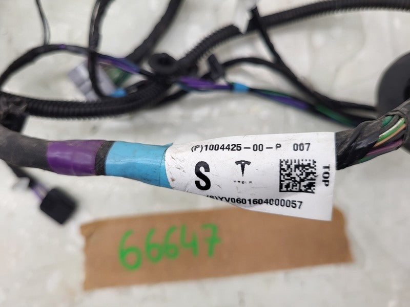 100442500P ⭕ 12-20 Model S Rear Driver Side Door Wiring Harness Wire Loom Left 1004425-00-P