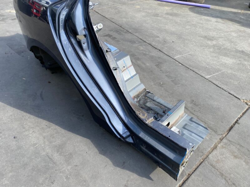 2012-2015 Tesla Model S Rear Right Quarter Structural Body Panel Frame Cut Out