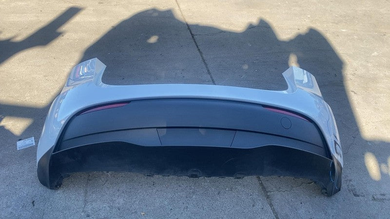 1540120-01-E 2023-2025 Tesla Model Y Rear Bumper Cover & Lower Valance Diffuser White - PPSW