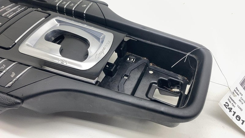 7P5863419 2011-2017 Porsche Cayenne Front Center Console Switch Control Panel Trim Black