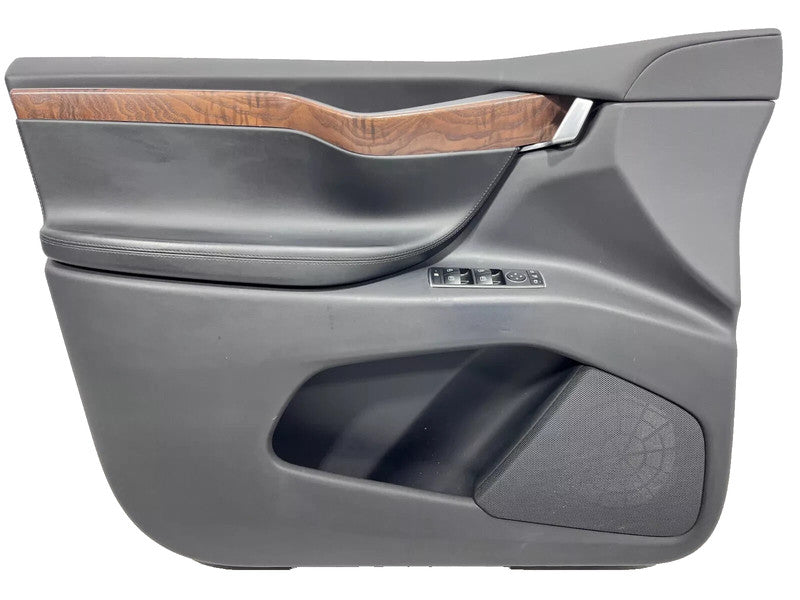 ⭕ 16-20 Model X Front Left Door Panel Trim Card Cover w/ Molding LH 10