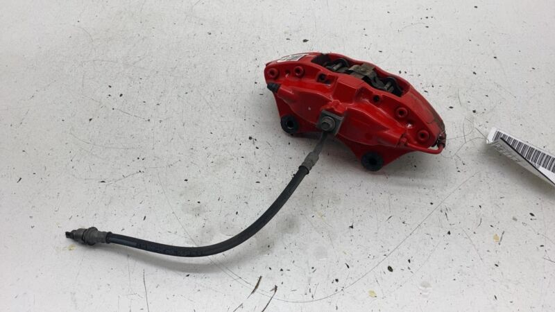 1042642-01-A 2012-2020 Tesla Model S Rear Passenger Side Caliper Red w/ Brake Hose Line Right