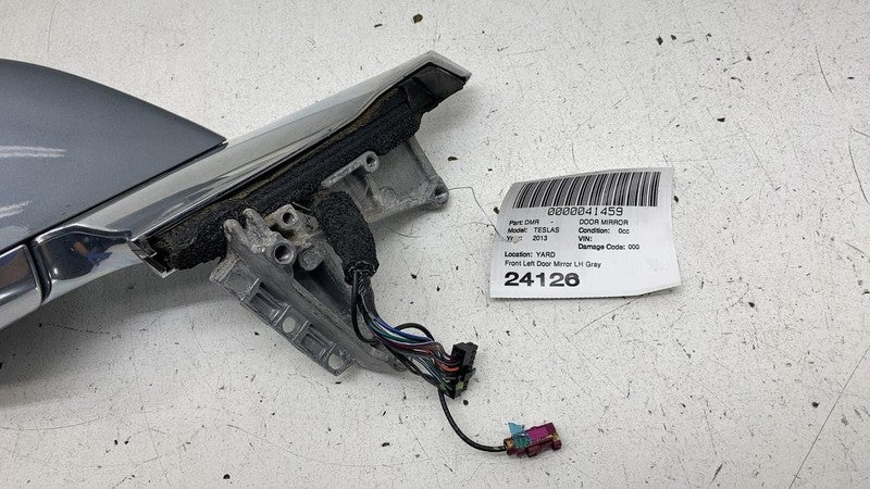 ⭕ 12-15 Model S Front Left Exterior Rear View Door Mirror Gray PMTG 60