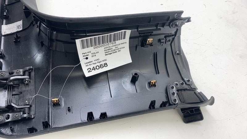 ⭕ 16-20 Tesla Model X Rear Left Falcon Door Upper Trim Cover Panel 105