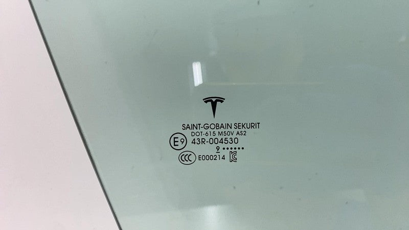 ⭕ 17-20 Tesla Model 3 Front Passenger Door Window Glass Right RH (Sing