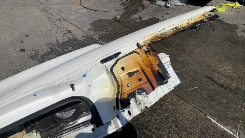 ⭕ 22-24 Mercedes EQS 450+ V297 Rear Left Quarter Panel Structure Cutout LH White