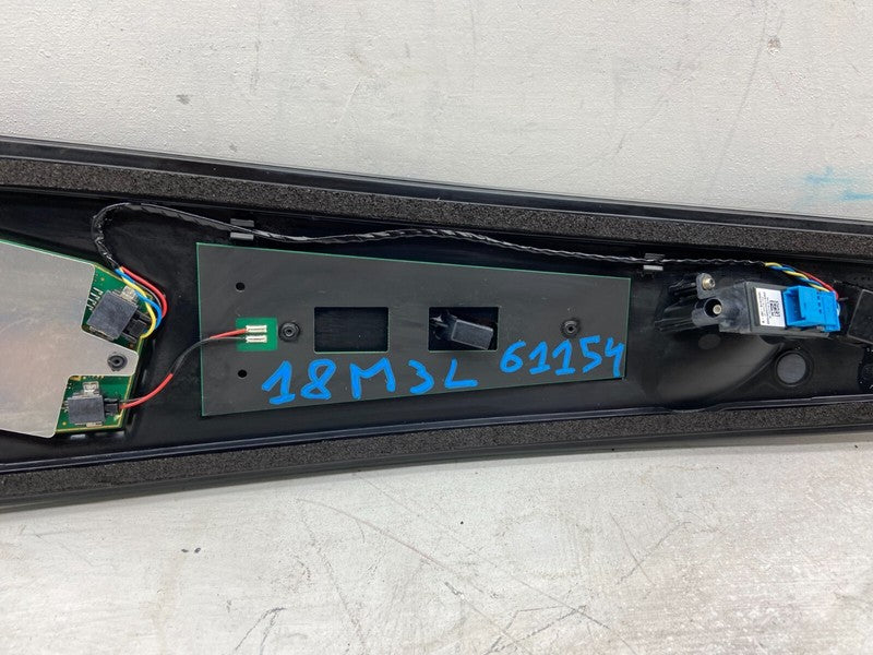 1109253 75 D ⭕ 17-20 Model 3 Left B-Pillar Applique Glass Trim Molding w/ Camera 1109253-75-D