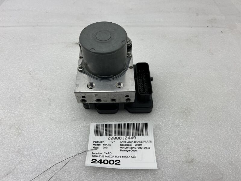 NF6W 43 7A0 2018-2022 Mazda MX-5 Miata ABS Anti-Lock Brake Pump Control Module NF6W-43-7A0