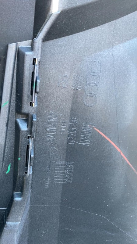 ⭕ 19-23 e-Tron Rear Bumper Cover w/ Park Sensors & Reflector Gray LZ7F