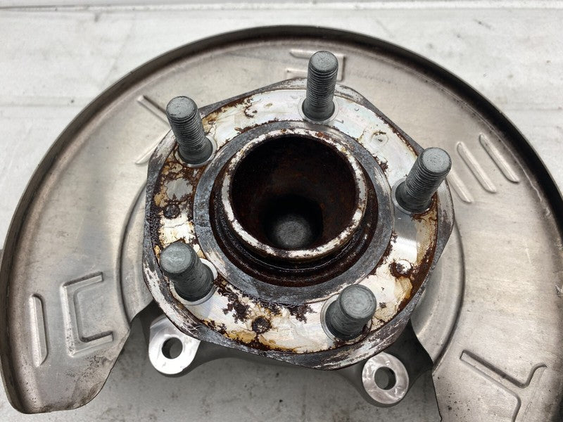 104431600E ⭕ 17-23 Model 3 Front Right Spindle Knuckle Hub & Dust Shield RWD 1044316-00-E