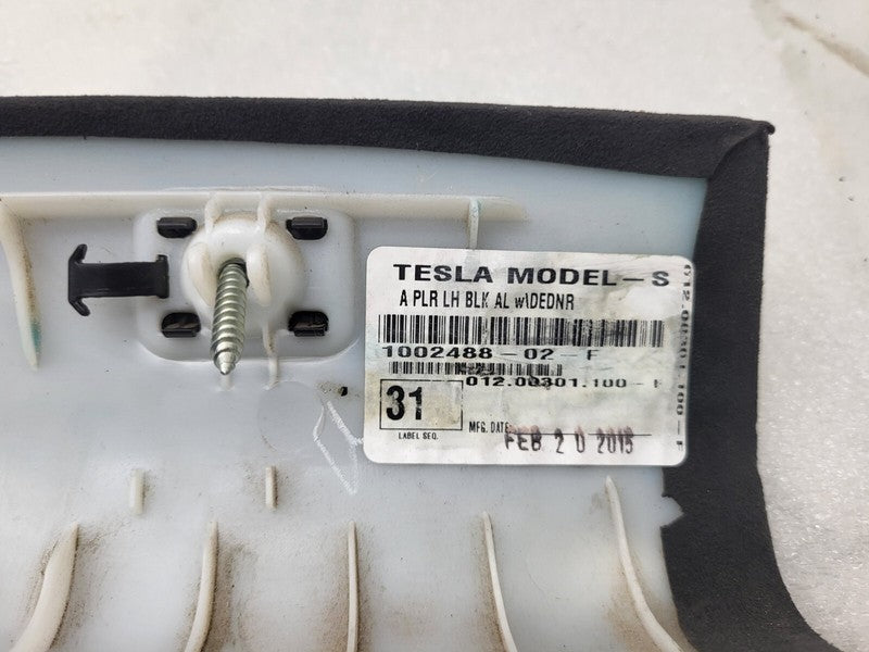 100248802F ⭕2012-2015 Tesla Model S Front Left A-Pillar Upper Trim Cover Panel 1002488-02-F