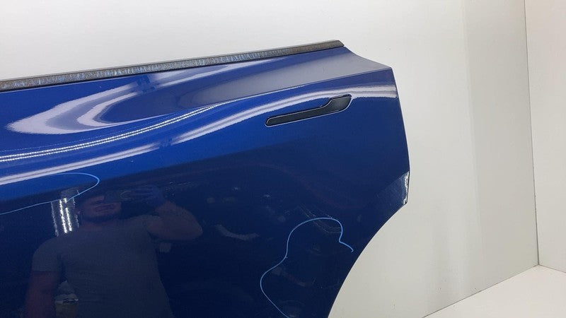 1493561-EC-A ❇️20-24 Tesla Model Y MY Rear Driver Side Door Shell Panel Left LH OEM Blue PPSB