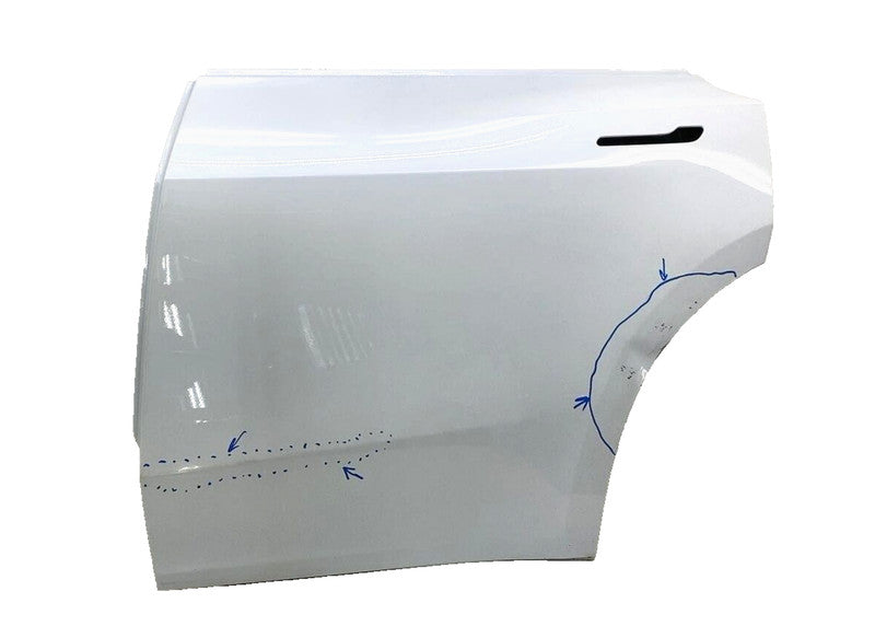 ⭕ 20-26 Tesla Model Y MY Rear Driver Side Door Shell Panel Left White