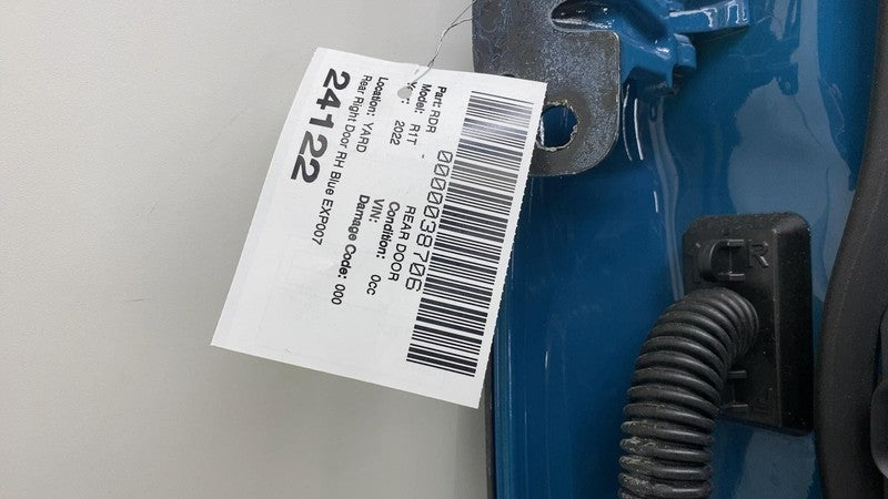 ⭕ 2022-2024 Rivian R1T Rear Passenger Side Door Shell Panel Right RH Blue EXP007