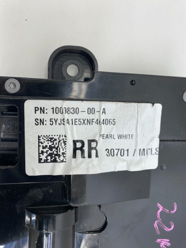 1009830 00 A 2021-2023 Tesla Model S MS Rear Passenger Side Exterior Door Handle Right RH OEM