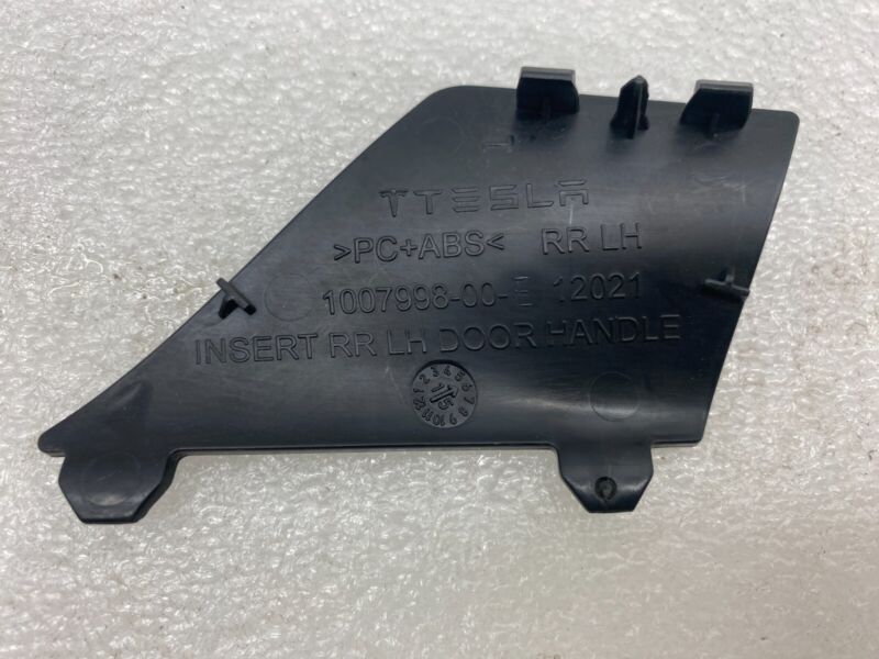 1007998 00 E 2012-2020 Tesla Model S MS Rear Driver Side Door Handle Insert Trim Cover Left