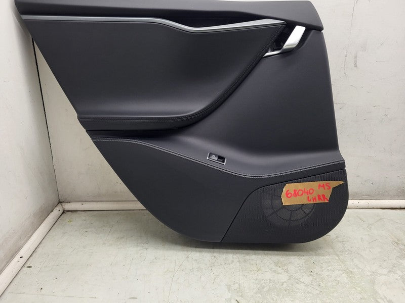 600613371L ⭕ 12-20 Tesla Model S Rear Left Interior Door Panel Trim Card Cover 6006133-71-L