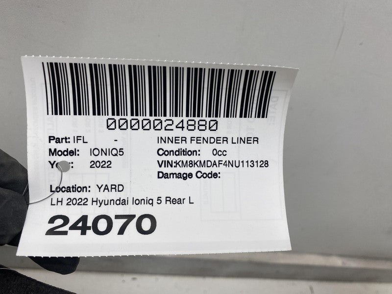 ⭕2022 Hyundai Ioniq 5 Driver Side Inner Fender Liner Splash Shield Left Assembly