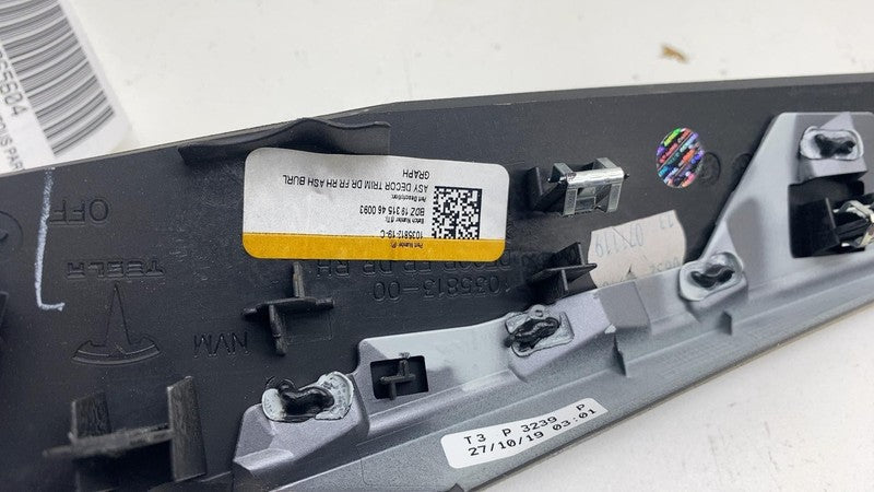 1036081-19-B ⭕16-20 Model X Front & Rear Left/Right Door Trim Decor 11035826-19-B/1036081-19-