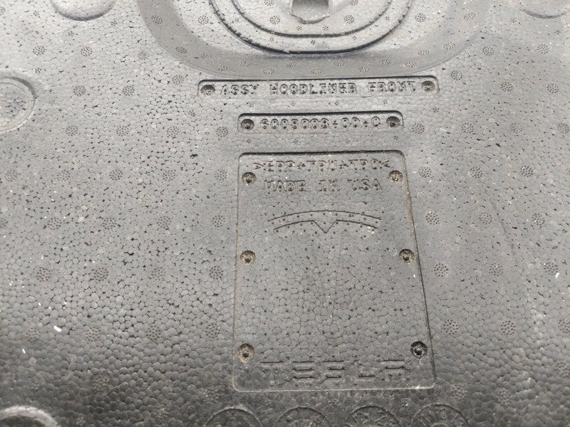 600800300C ⭕ 2012-2015 Tesla Model S Front Compartment Inner Hood Liner Cover 6008003-00-C