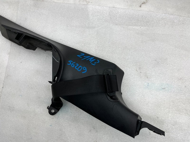 ⭕ 2017-2023 Tesla Model 3 M3 Rear Right C-Pillar Upper Trim Cover w/ Seat Belt
