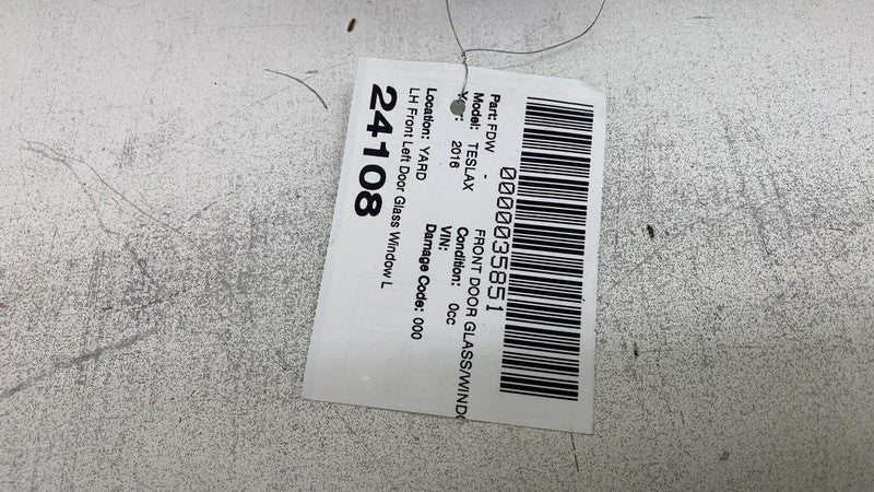 ⭕ 2016-2020 Tesla Model X MX Front Driver Side Door Window Glass Left