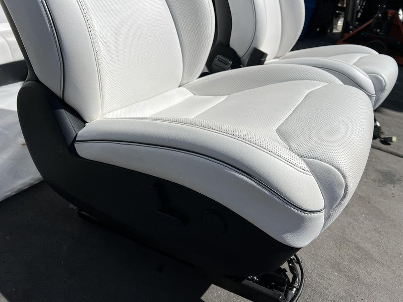 ⭕ 16-20 Tesla Model S Left & Right Front Bucket + Rear 2nd Row Seat Perforated