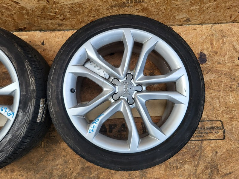 4G0601025BS ⭕ 16-19 Audi A6 S6 PAIR Wheel Rim 19" inch 19x8.5 + Continental Tire 255/40R19