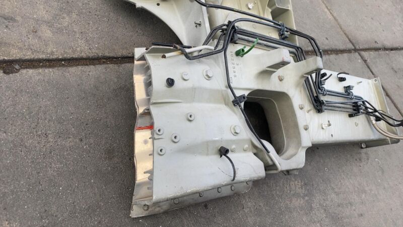 1022858 ⭕ 21-24 Tesla Model S Front Left Inner Body Rail Panel w/ Torque Box Motor Mount