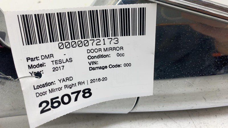 ⭕12-20 Model S Front Right Exterior Side View Door Mirror Gray PMNG 10
