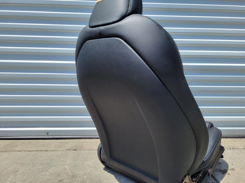 ⭕ 17-22 Tesla Model 3 Y Front Passenger Side 1st Row Seat Leather Black Right RH