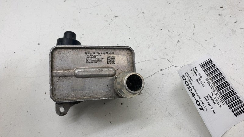108824800D ⭕ 2017-2022 Tesla Model 3 M3 Chiller EXV Oil Fluid Cooler Assembly 1088248-00-D
